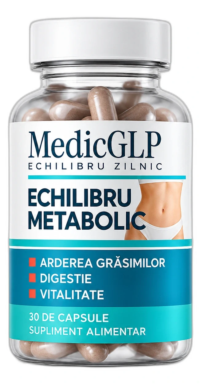 Flacon MedicGLP Daily Balance, supliment alimentar cu 30 de capsule